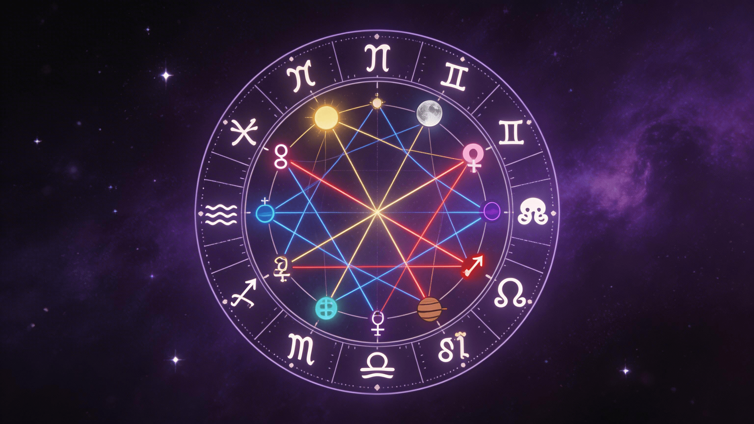 Jak czytać aspekty w kosmogramie — trygony, kwadratury, opozycje i sekstyly