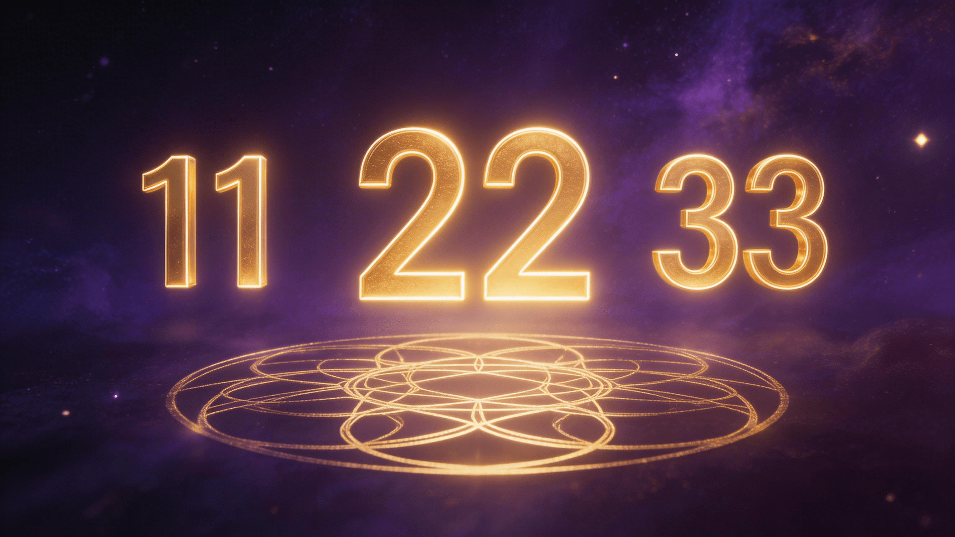 Liczby mistrzowskie 11, 22, 33 — znaczenie, wibracje i ukryty potencjał w numerologii
