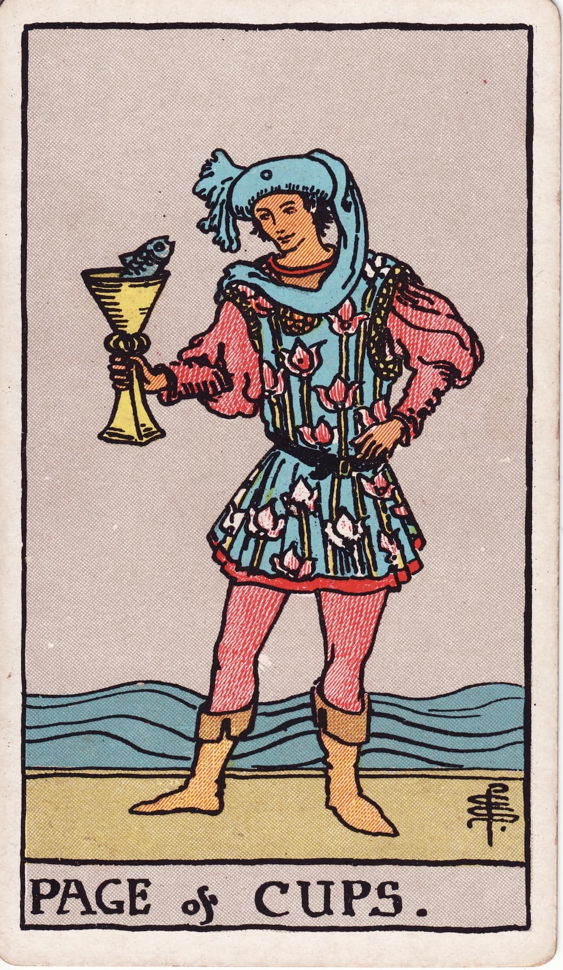 Paź Kielichów — tarot miesięczny