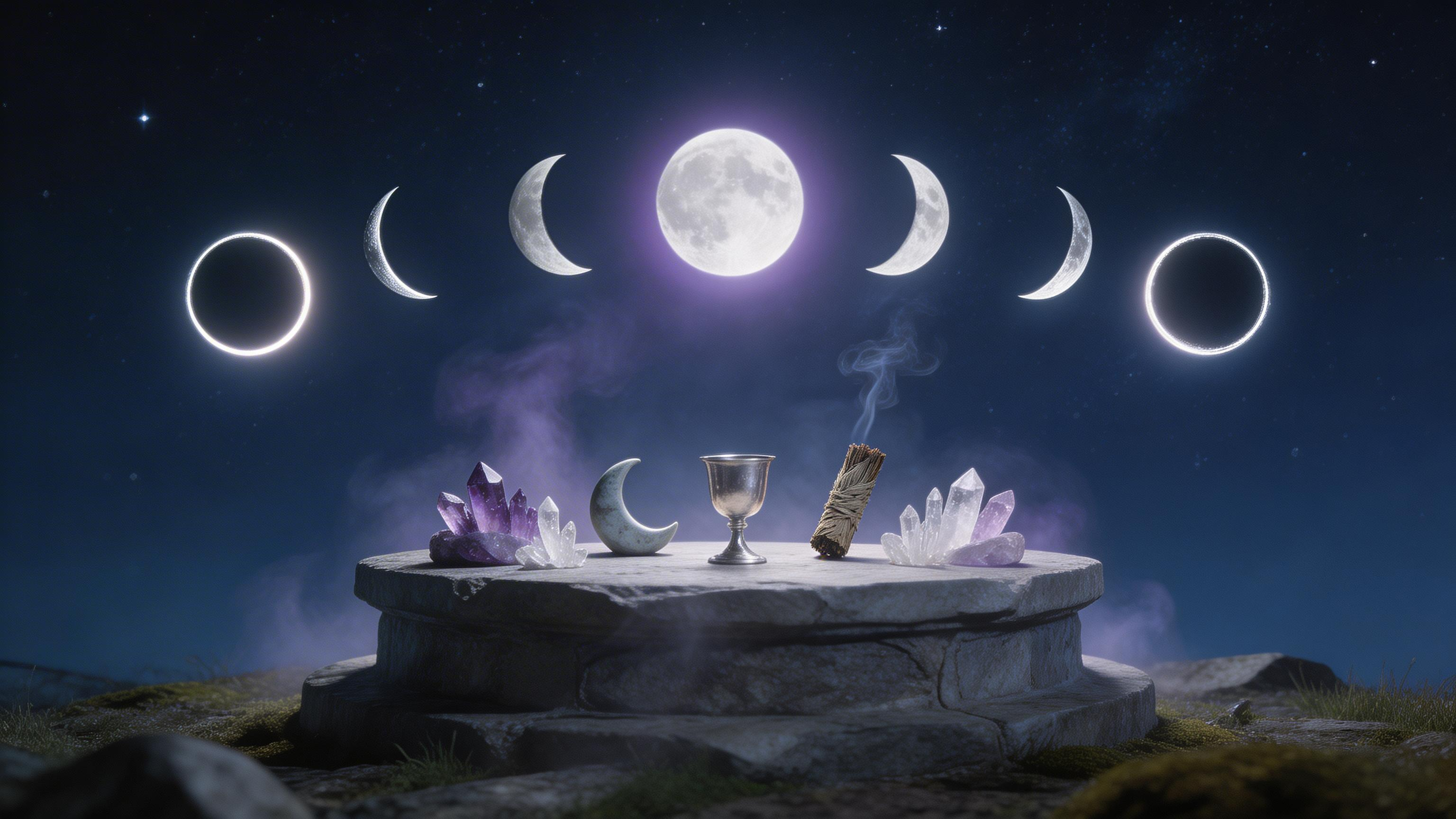 Magia Księżycowa: jak wykorzystać fazy księżyca do manifestacji? Rytuały na nów i pełnię