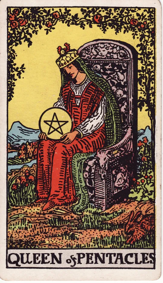 Królowa Pentakli — tarot Rak na dziś